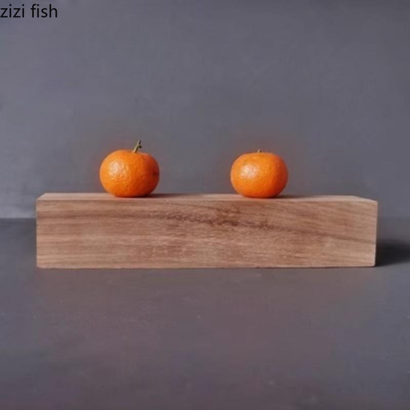 Long Wooden Pallet Dim Sum Dish Dessert Plate Sushi Plate Sashimi Plate Snack Bowl Fruit Tray Pastry Plates Bread Cake Stand