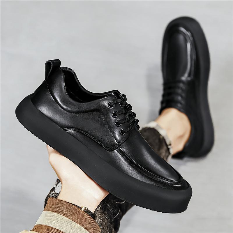 Designer Fashion Men's Lace Up Platform Casual Shoes Male Comfort All Match Outdoors Walking Sneakers Footwears Zapatos Hombre