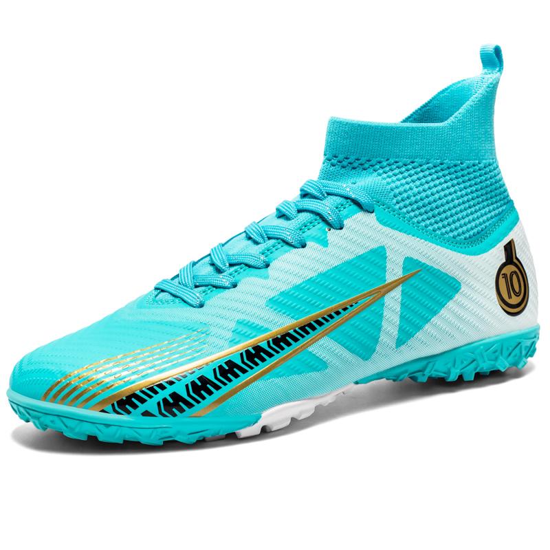 Men New TF Football Shoes Indoor Professional Resistant Male Non Slip Breathable Top Quality Soccer Shoes Futsal Football Boots