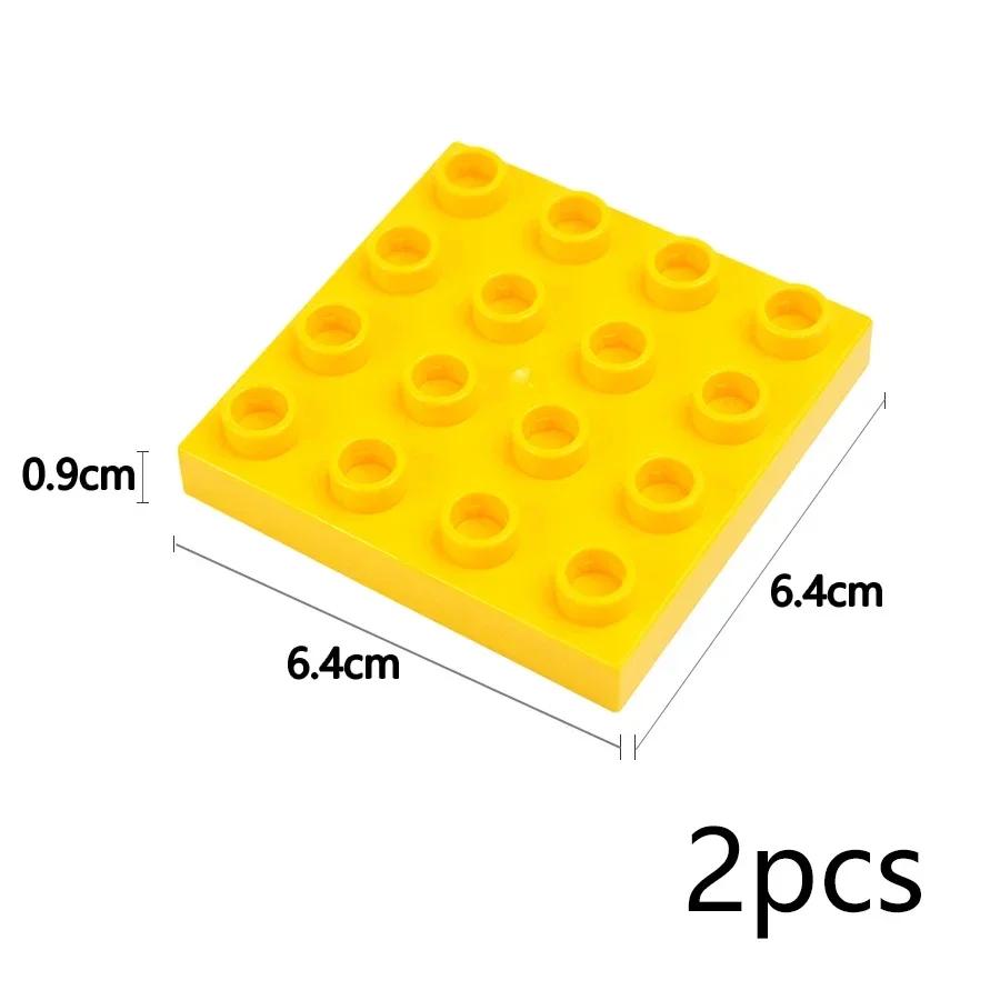 Double Sided Plate Creative Large Particle Double Floors Building Block BasePlate DIY Bricks Compatible Big Size Kid Toy Duploes