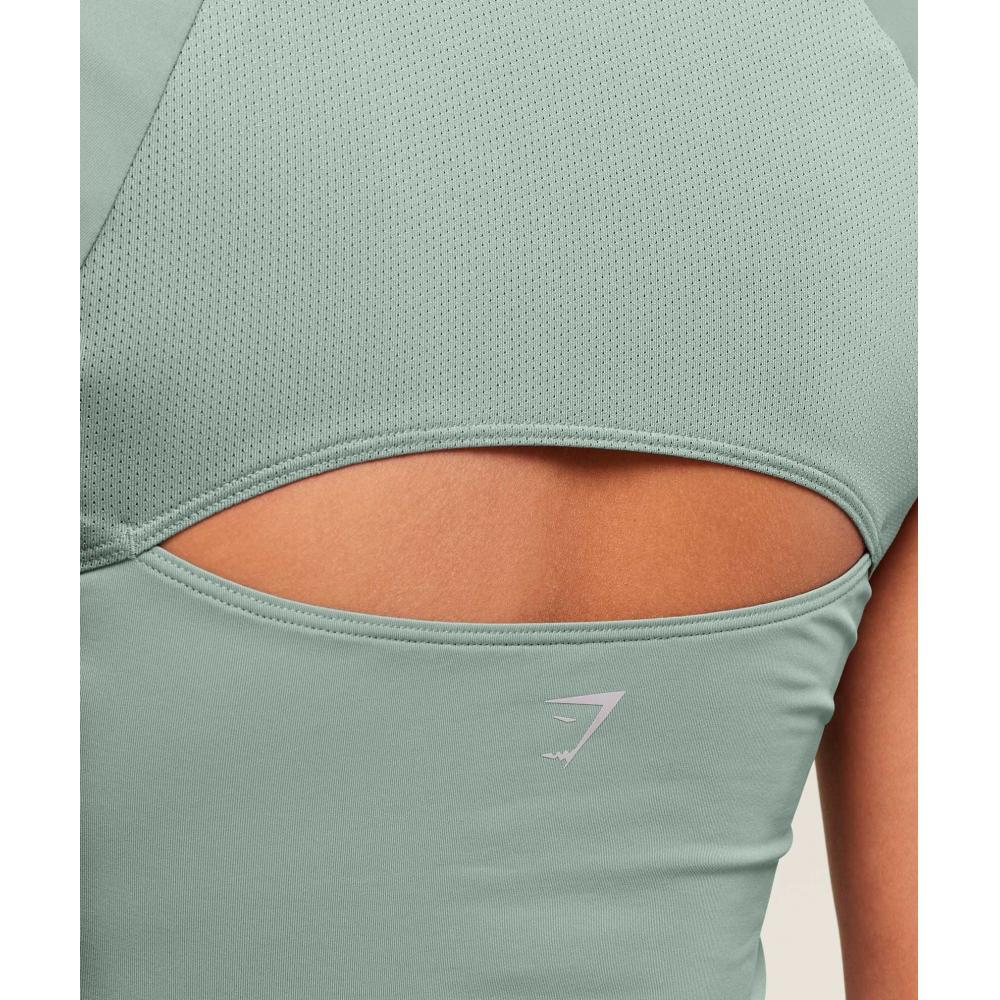 Gymshark Running Back VenT T shirT celesTe Blue B3b1b Udbp