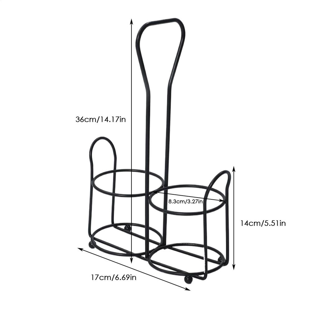 Pfeffermühlen Metallständer Metall Salz- und Pfeffermühlenständer Basis Stahl Aufbewahrungsbügel Stabiler Organizer Pfeffermühlenständer