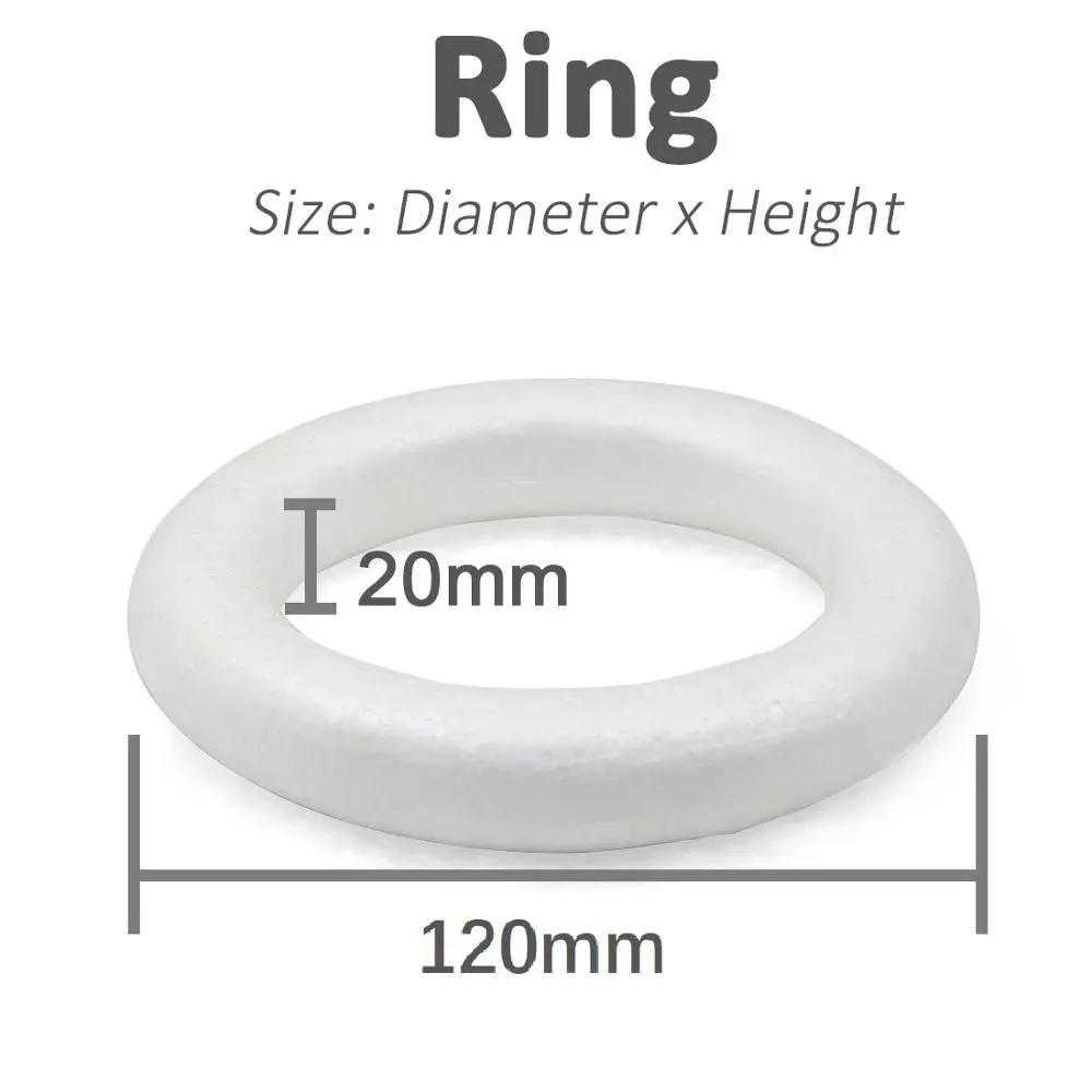 DIY Xmas Decor Wedding Round Foam Ring Donuts Mould Craft Material