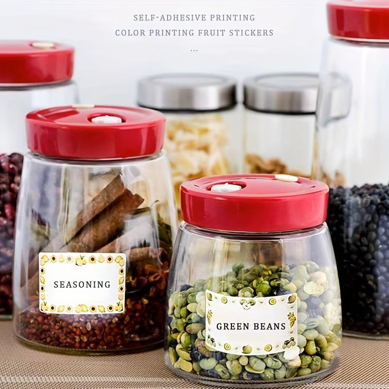 500 Stickers, Fruit-colored Border Name Tags, Roll Format, Waterproof Self-adhesive Easy To Peel, Colored Borders, Name Labels, Classification Markers