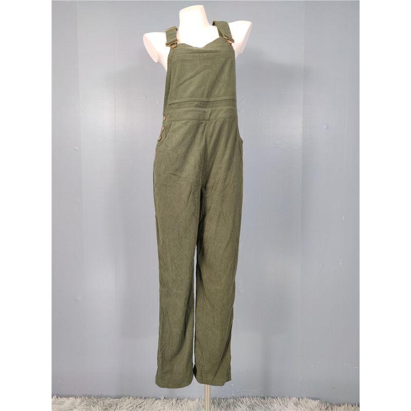 

Экспорт Одиночный Новый Поступление Мода Все-Матч Стройнящий Силуэт Стройный Эластичный Вельвет Весна Новое Поступление Повседневные Карманы Цельные Брюки Dark green M