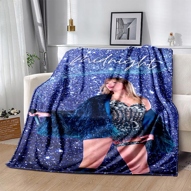 TS Fan Flannel Blanket Soft All-Season Throw, Design for Camping, Car Travel, Hiking Sofa, Bed, Office Perfect Gift for Parties