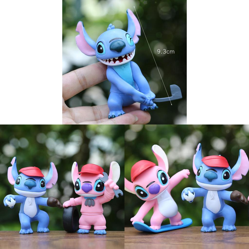 Stitch Collectible Pvc Toy For Home Office Decor Characters Included)
