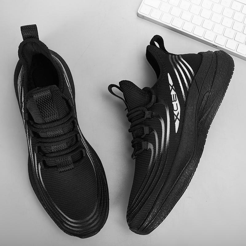 

Кроссовки для пар для мужчин и женщин, сетчатые, дышащие, на шнуровке, повседневные, на плоской подошве, легкие, для ходьбы, для занятий в спортзале, для мужчин 45 чёрный