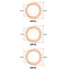 100Pcs Washer Copper Sealing Solid Gasket Washer Sump Plug Oil for Boat Crush Flat Seal Ring Tool