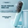 Cordless Straightening Hair Brush, Portable Cushion Brush for Smoothing and Massage