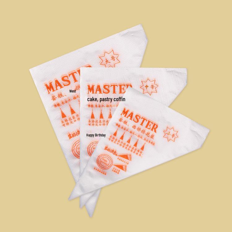 Disposable Thickened Plastic Piping Bags for Icing and Baby Food – Large, Medium, Small Sizes.