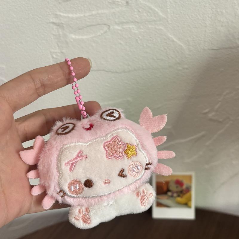 

Мультяшний Креативний Капюшон Підвіска Лялька Hello Kitty Плюшевий Брелок Милий Смішний М яка Набивна Іграшка Лялька Прикраса для Підвішування на Рюкзак Подарунки