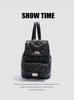 2026 New Stylish Women's Diamond Quilted Chain Backpack - Versatile Small Commuter Bag for Travel and Outings