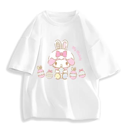 2026 New Fashion RoundNeck ShortSleeve TShirt Spring Summer Sanrio My Melody Women TShirt Unisex Trendy Cute Top Clothing