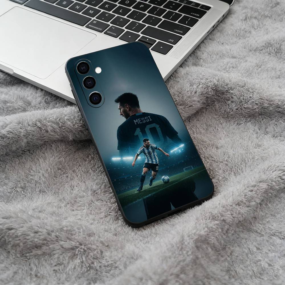 M-M-essi-No. 10 Soft Silicone phone Case for Samsung Galaxy A73/A71/A72/A70/A53/A52/A51 - Black