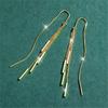 Simple Golden Tassel Earring for Women High-quality Able Earings Daily Wear or Party Jewelry Accessories