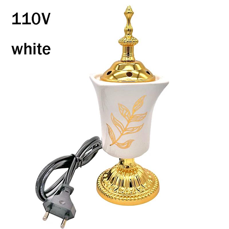 

YXY Plug-in Electric Incense Burner 110V/220V One Leaf Saudi Arabia Exquisite Incense Holder Middle East Sandalwood Censer