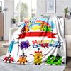 Coperta stampata a tema Numberblocks - Perfetta per divano, letto, viaggi e uso all'aperto | Lavabile in lavatrice, accogliente e resistente.