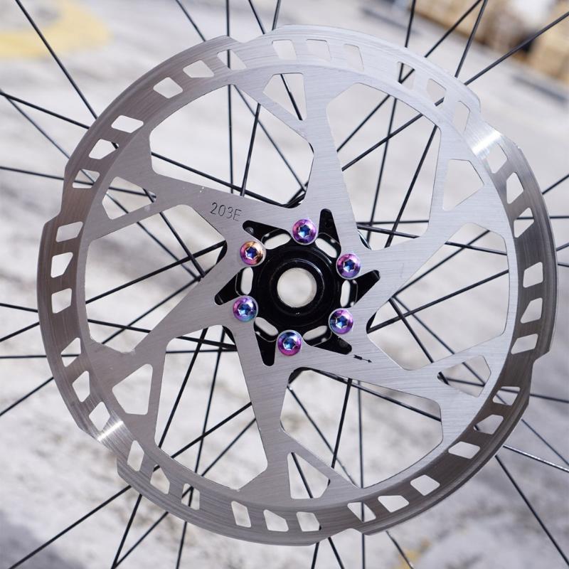 Stainless Steels Bicycles Disc Brake Rotor with Screws 140/160/180/203/220mm Bike Brakes Rotor Adapter Easy To Install