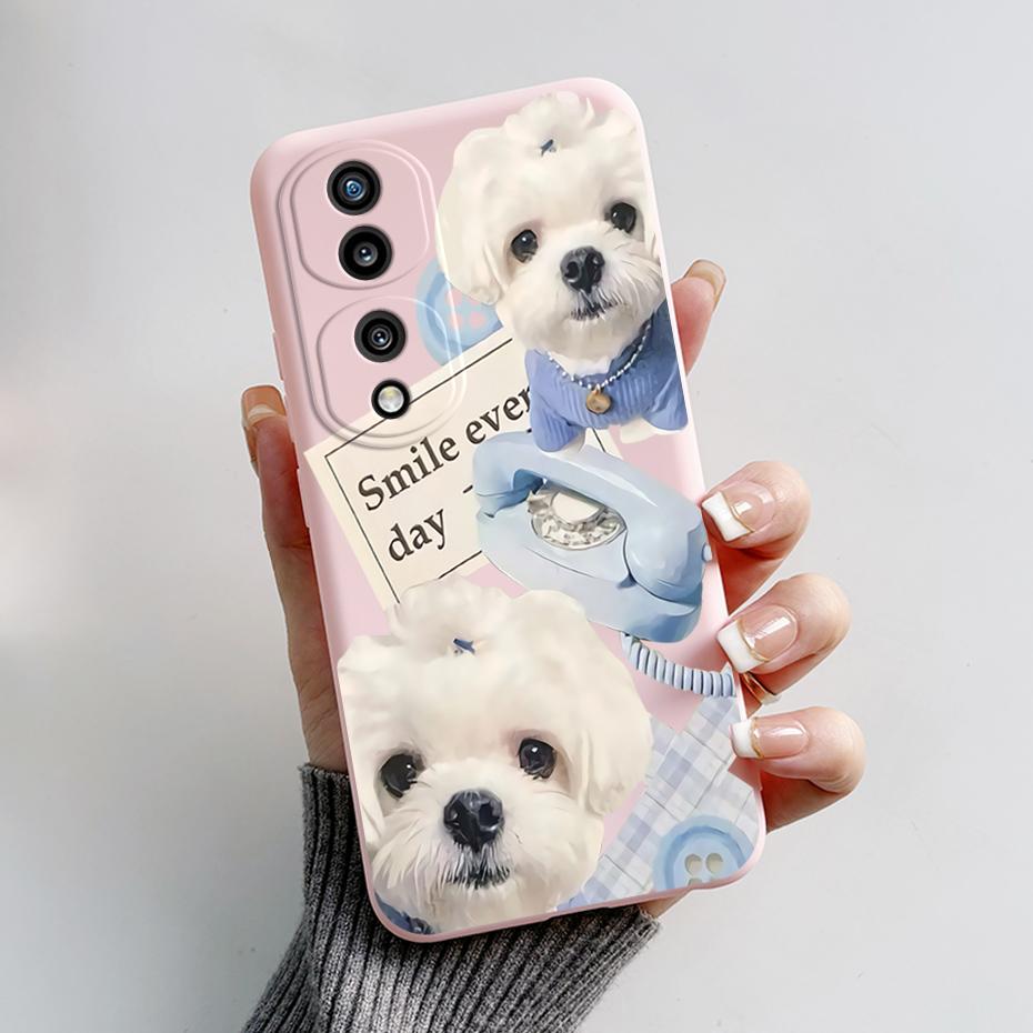 Phone Case For Huawei Honor 70 Pro Case Honor 70 Cover Cute Rabbit Panda Back Cover For Honor 70 5G 70Pro Soft Shockproof Bumper