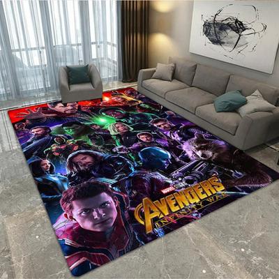 3D The Avengers Cartoon Printed Carpet Living Room Bedroom Carpet Non-slip Carpet Home Bedroom Decor Area Rug Birthday Gift