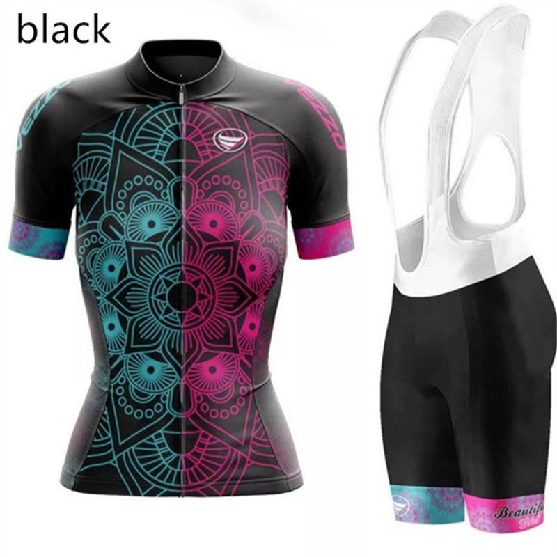 Summer Women's Short-sleeved Cycling Suit Quick-drying Breathable Bicycle Cycling Suit Road Riding Equipment 2026 Summer Breathable Cycling Suit Suit