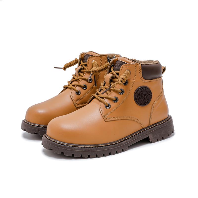 Новые детские ботинки, нескользящие ботинки Martin для улицы, женские повседневные короткие кожаные ботинки на молнии для мальчиков и студентов, модные ботинки для детей 36