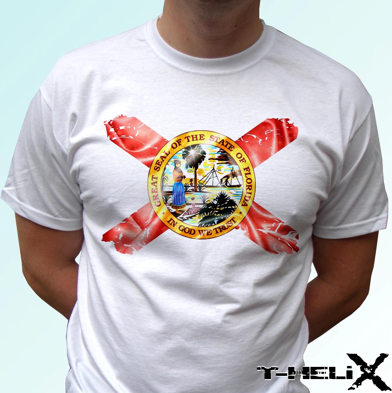 

Florida flag - white kids boys T-Shirt top holiday design - s s kids & baby sizes 150