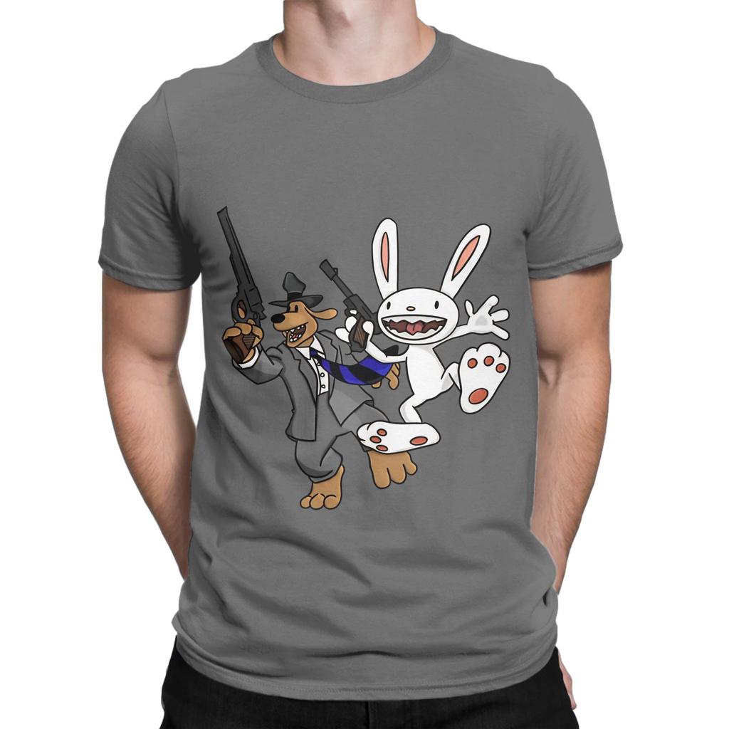 Sam And Max Hit the Road Grafik Lustig 100% Baumwolle T-Shirt Sam And Max Hit the Road Oberteile T-Shirts Für Unisex