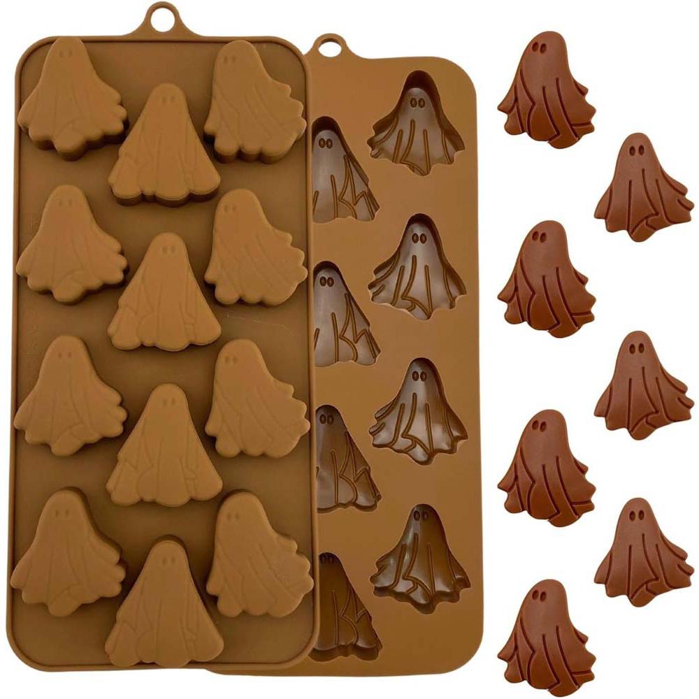 Halloween Ghost Pumpkin Silicone Mould Candy Wax Melt Ice Jelly Chocolate Mold