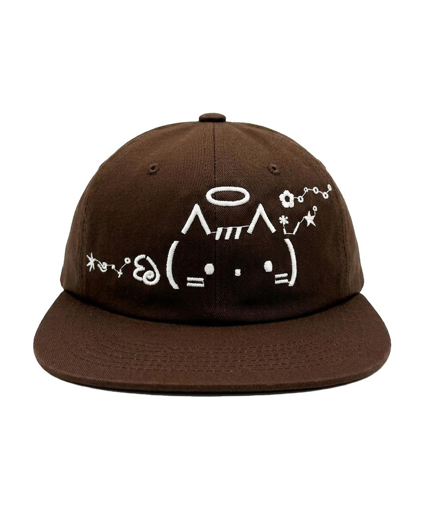 OTHER-worldly Emoji Cap [Brown Angel Kitty]