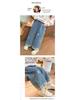 2025 New Spring Embroidered Toddler Girls' Loose Jeans
