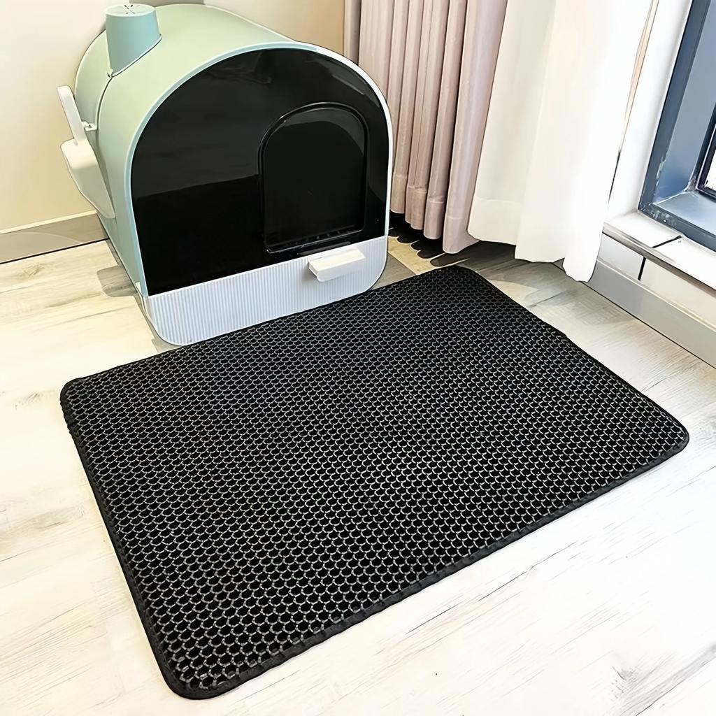 Large-caliber Double Layer Cat Litter Mat Waterproof Mat Non-slip Sand Cat Foldable Pad Washable Mat Pet Clean Supplies