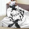 Bad Omens Logo Metalcore Merchandise Black Metal Blanket Flannel Sofa Throw Blanket for Couch Bedding Travel Throws Bedspread