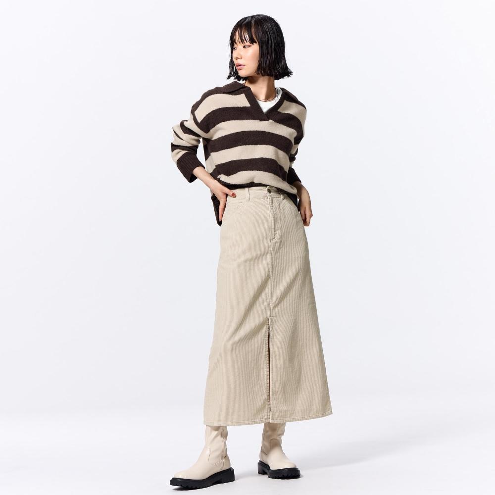 

Узкая вельветовая юбка Gu By Uniqlo+e Можно установить 30 NATURAL/3XL