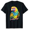 Lustiger Bunter Wellensittich Vogel Liebhaber Wellensittich Budgie T-Shirts Herren Mode Lässiges T-Shirt 100% Baumwolle Locker Übergröße T-Shirt