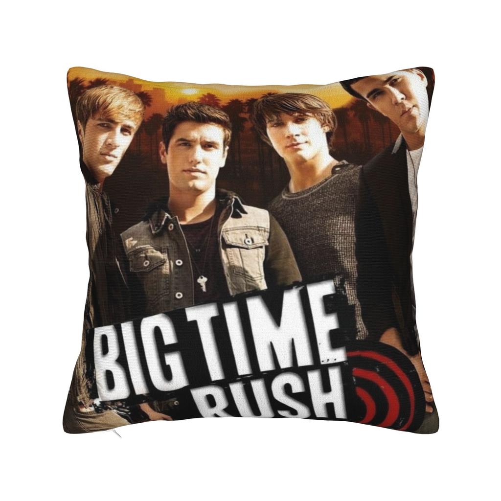 Decorative Pillowcases BTR IN REAL LIFE WORLDWIDE 2025 TOUR Big Time Rush Car Throw Pillow Case Cover Square Multi Size