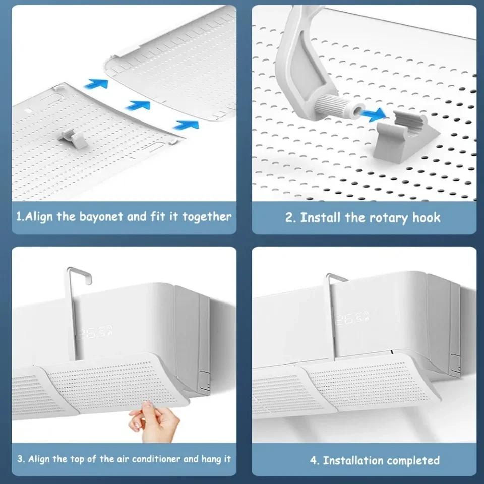Air Conditioning Covers Wind Shield Infant Anti Direct Blowing Cover Adjustable Wind Guide Dust Cover Outlet Baffle