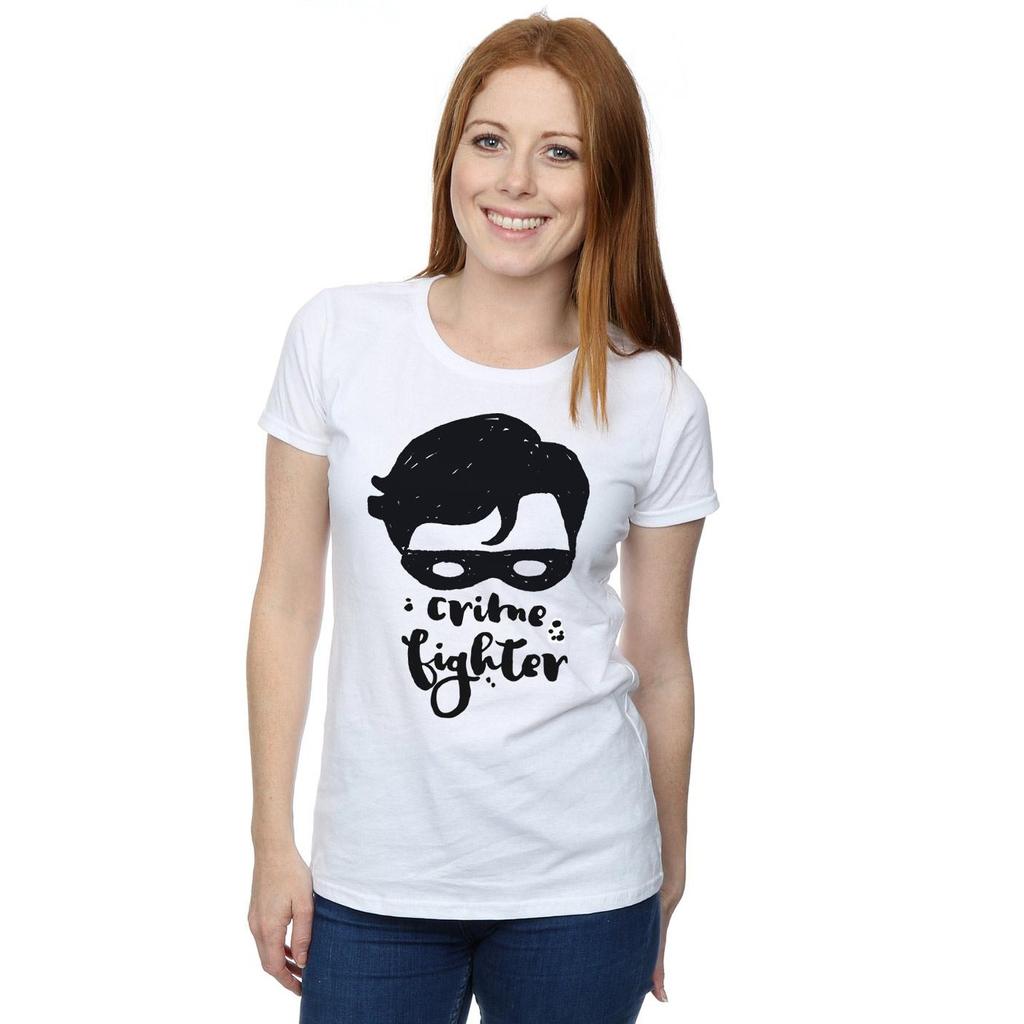 DC Comics Womens/Ladies Batman Crime Fighter Sketch Cotton T-Shirt