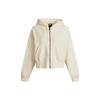 Cropped Coats Women's Ecru Hooded Moderate CK1506-113