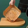 50pcs/100pcs-Disposable Air Fryer Paper Oil Absorbing And Anti Oil Paper Tray Non Stick Baking Pad Large Toughness Square