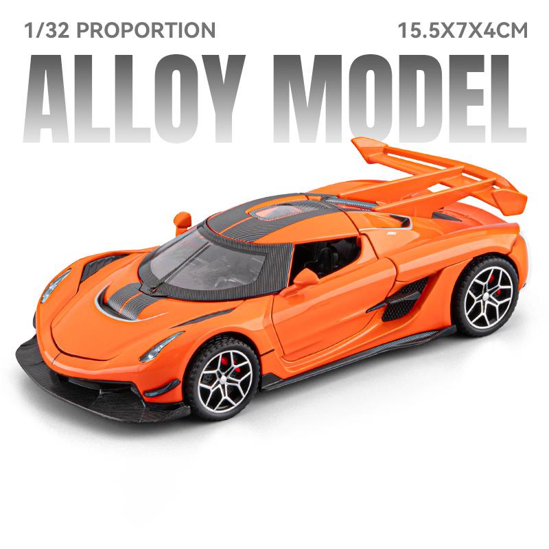 1:32 Jesko Super Sports Car Alloy Metal Diecast Model Car Holiday Present For Hobby Collectors Home Computer Desktop Decorations