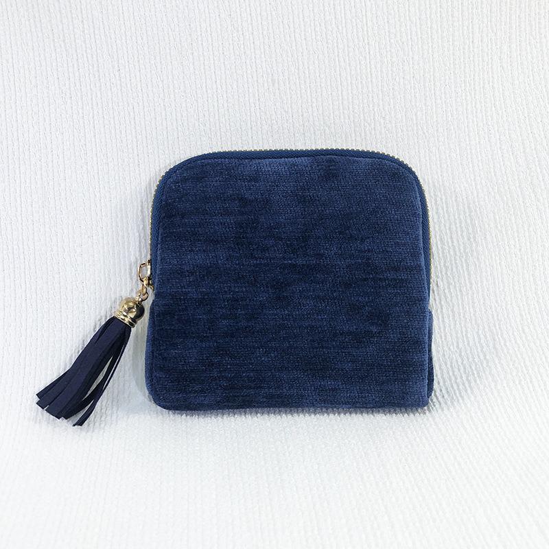 Large-Capacity Tassel Zipper Jewelry Organizer Pouch