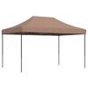 VidaXL Tente de réception pliable escamotable marron 440x292x315 cm, tente, tente à auvent, auvent de gazebo, tente gazebo, 4004964