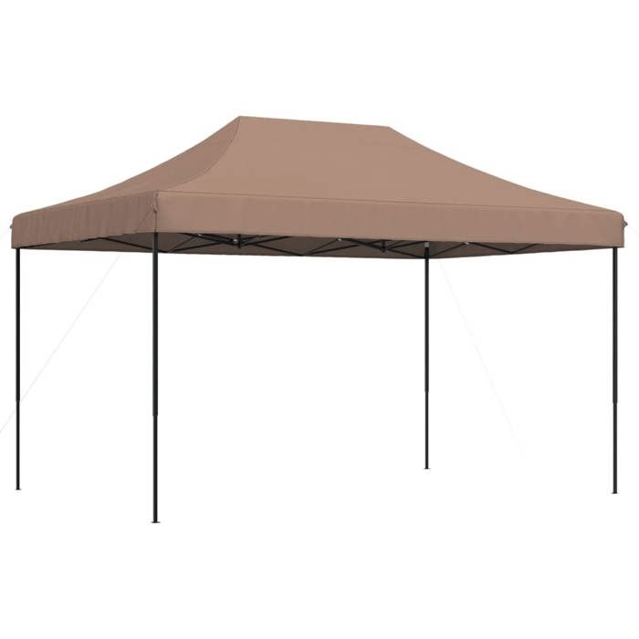 VidaXL Tente de réception pliable escamotable marron 440x292x315 cm, tente, tente à auvent, auvent de gazebo, tente gazebo, 4004964