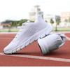Unisex White Sports Shoes, Mesh Breathable Lightweight Running Shoes, Soft Soled Casual Walking Shoes