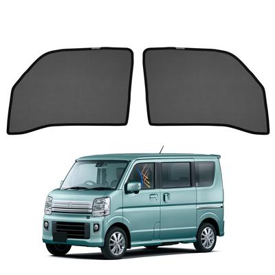 Cartist Suzuki Every Wagon da17W Nät Svart Blockerande Solskydd för Every Wagon UV Magnetisk Lätt Interiör 2 Paneler (da17V) Gardiner, Solskydd,