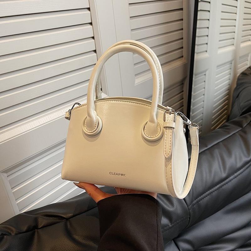 Large-capacity messenger tote bag, simple and versatile handbag, women's 2025 spring new fashion casual bucket bag