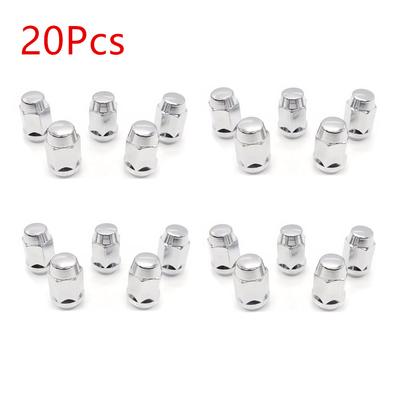 20pcs Screw Nut Wheel Nut 1/2-20 41188 For Jeep Cherokee Wrangler Dodge RAM