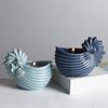 Ceramiczny Świecznik w Kształcie Muszli do Wystroju Domu Motyw Oceaniczny Doniczka na Sukulenty Miniaturowa Doniczka Dekoracyjny Pojemnik